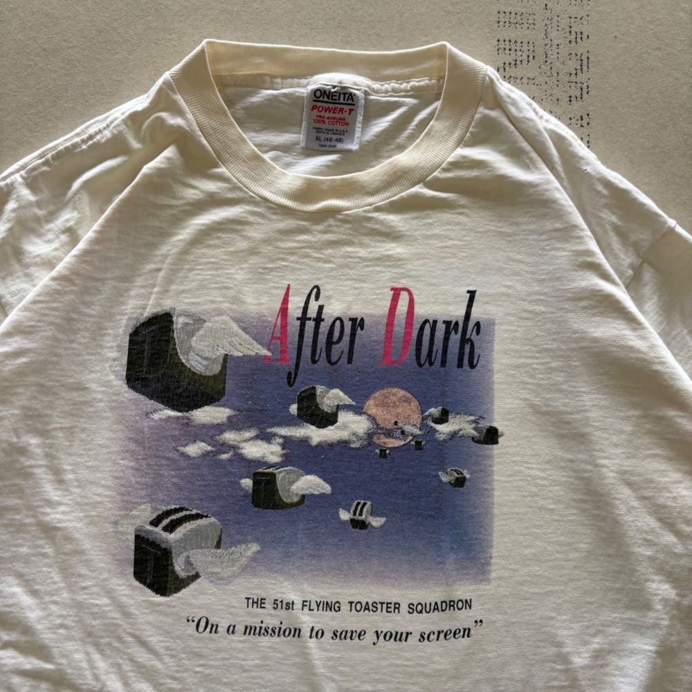 Vintage 90s‎ After Dark Flying Toaster T-shirt